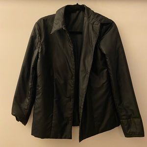 Helmut lang black nylon blazer